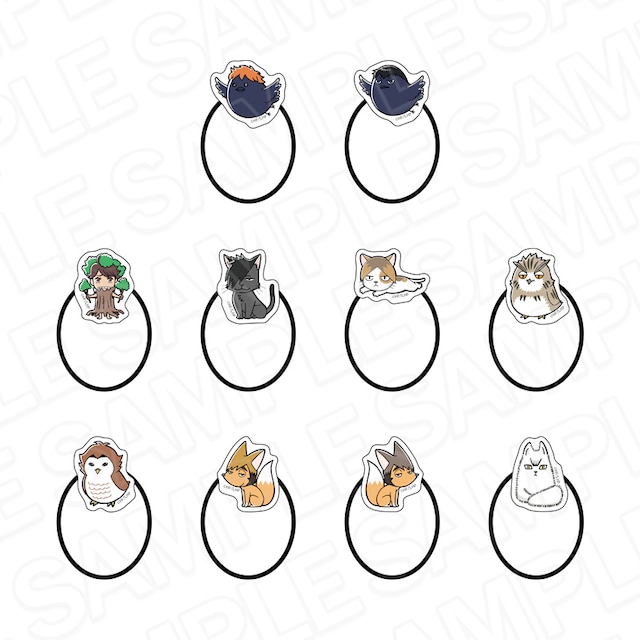 アニメ「ハイキュー!!」 アクリルヘアゴム BOX 全10種