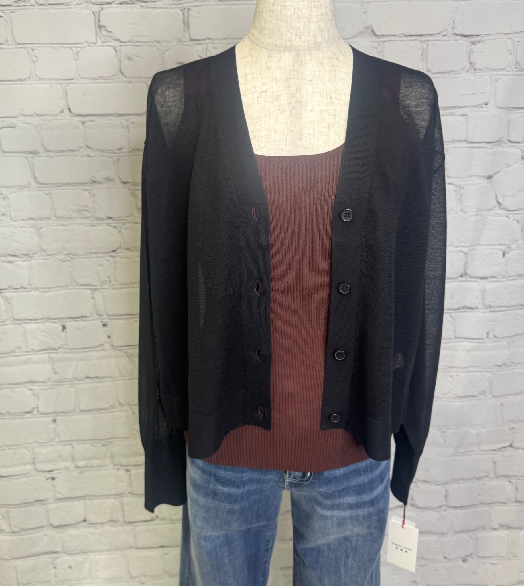 SALE！Dignite collier ディニテコリエ Vカーディガン 80256013