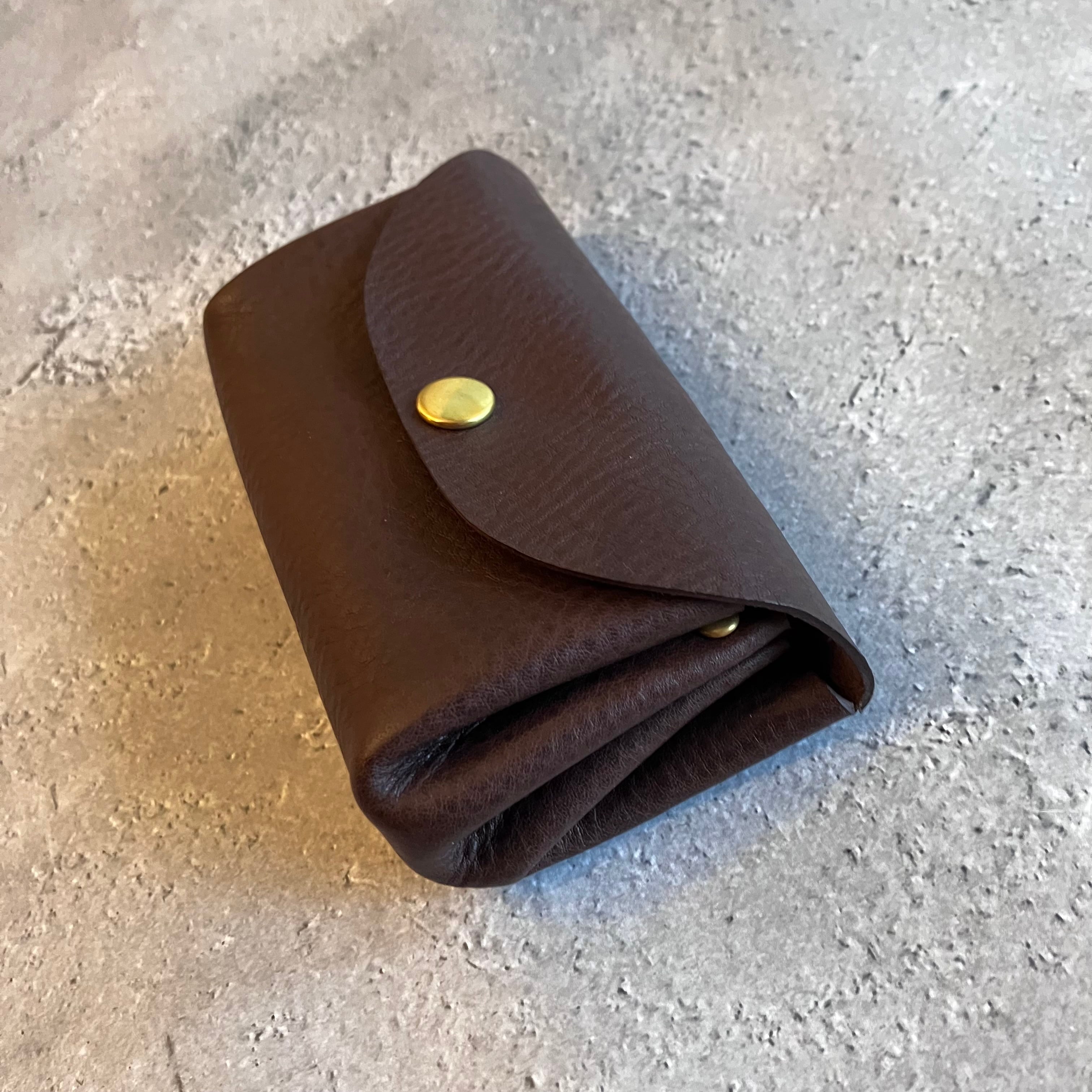MINI WALLET】ミニ財布 ミネルバボックス ダークブラウン | 革財布・革