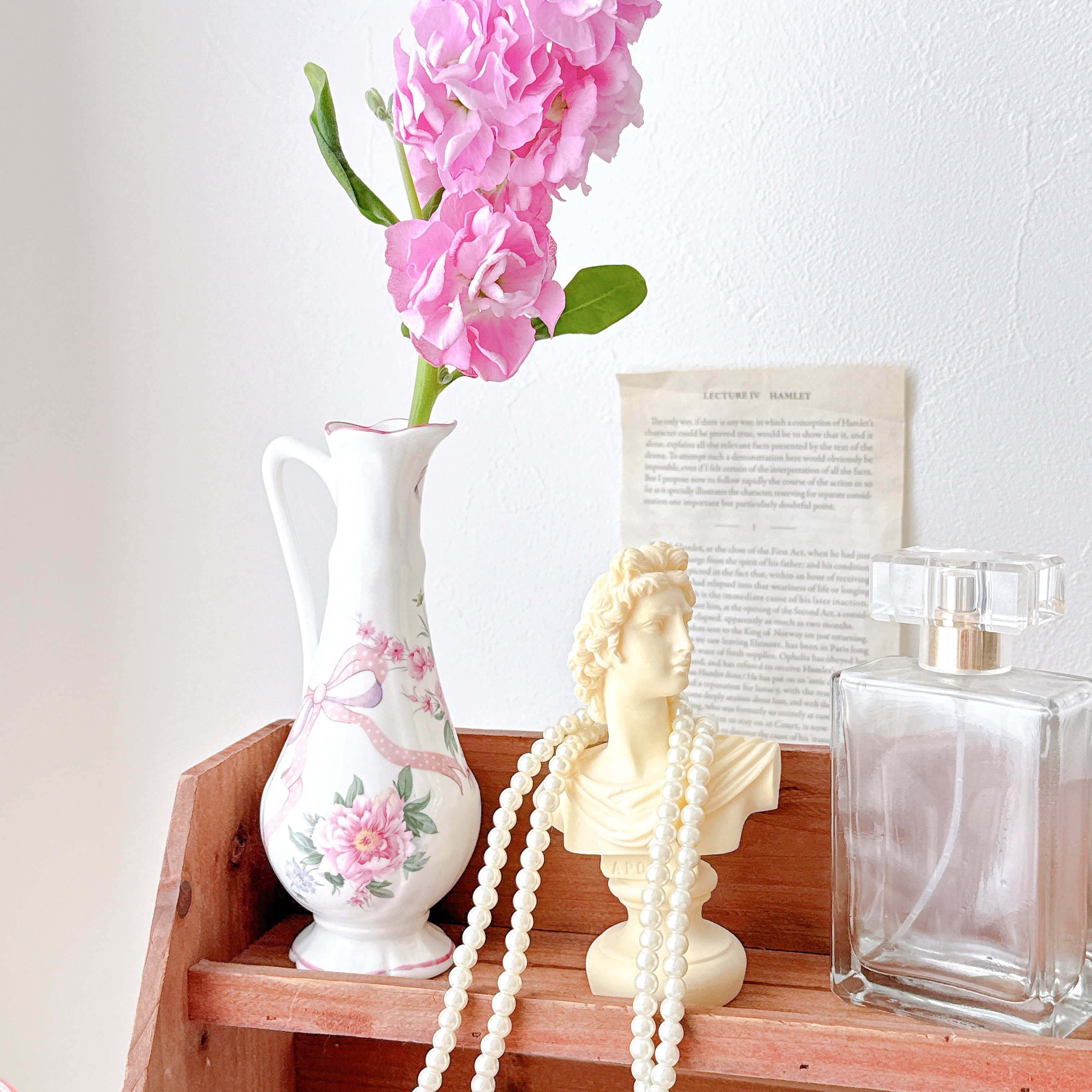vintage】【England】St.George セントジョージ リボンとお花の