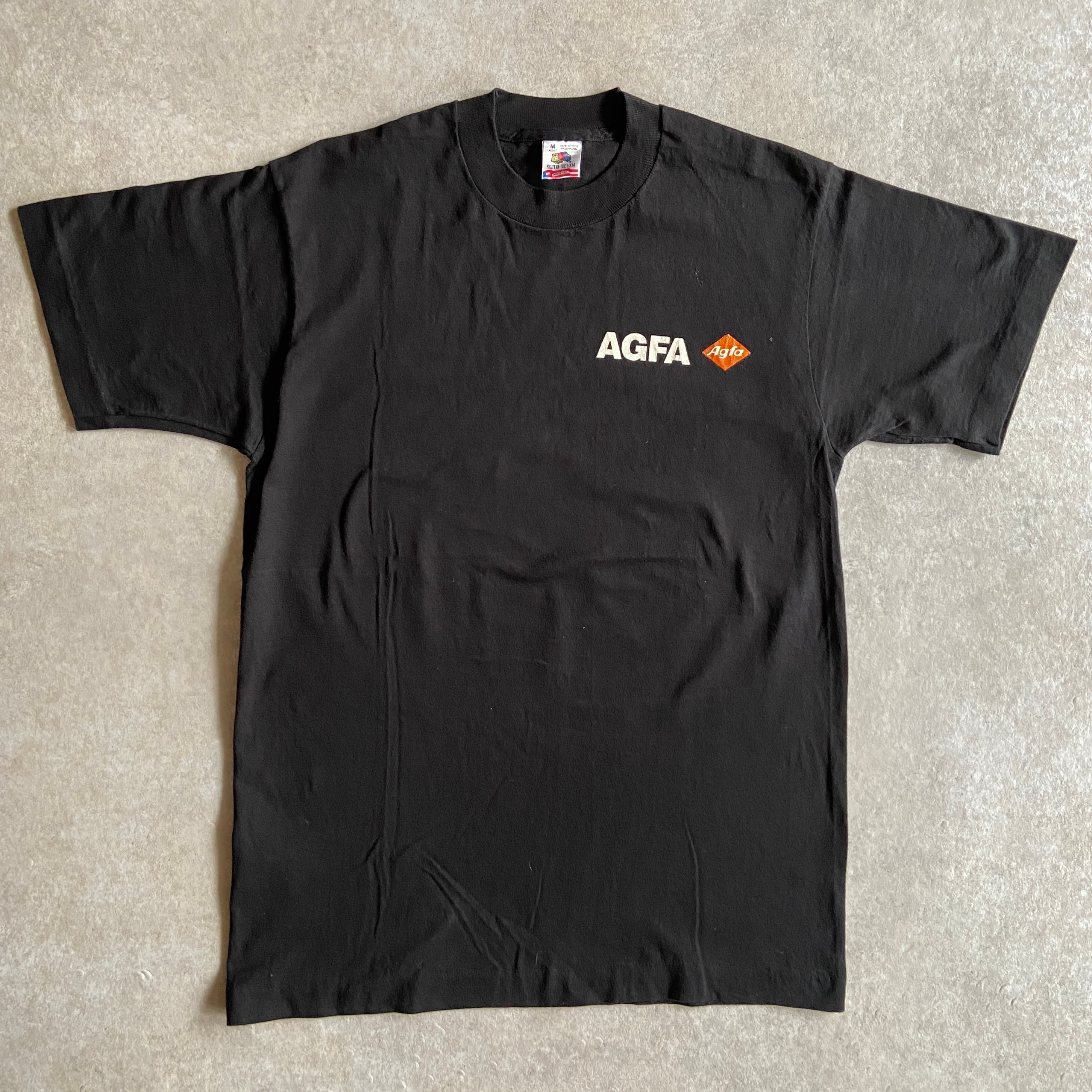 1990s AGFA Logo Tee M Made in USA H098