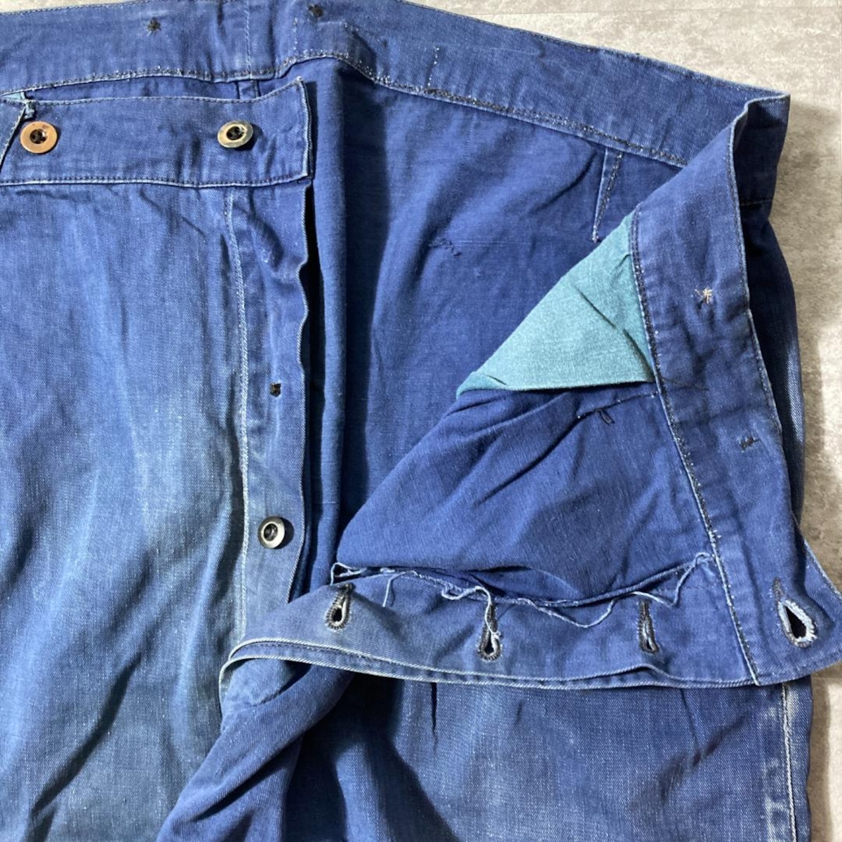 40s フレンチワーク Metis インディゴ パンツ の1枚