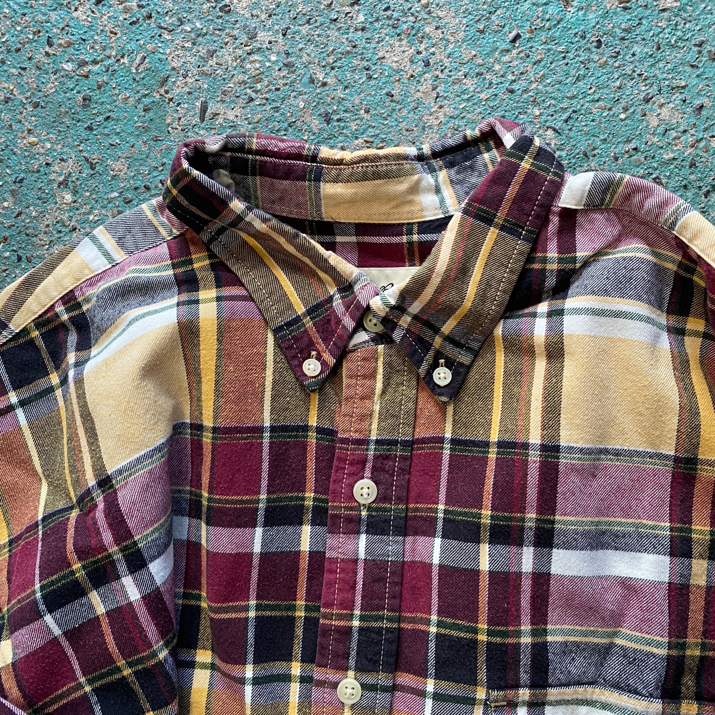Eddie Bauer エディーバウアー チェック柄 コットン 長袖 ボタンダウン