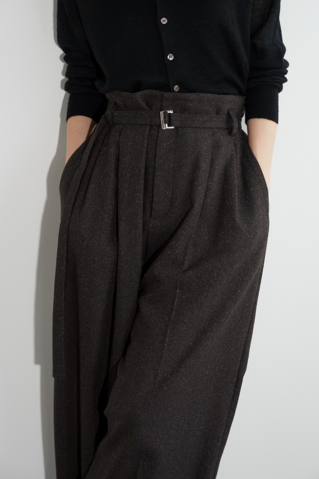 tweed sizeless pants(brown)ご注文から1週間前後で発送