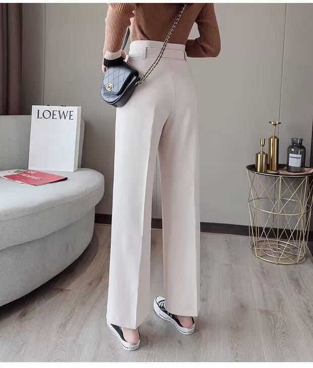 共布ベルト付き　ワイドパンツ AJ−1362-B04