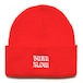 BURN SLOW - Brush Logo Embroidery Beanie　 BMX