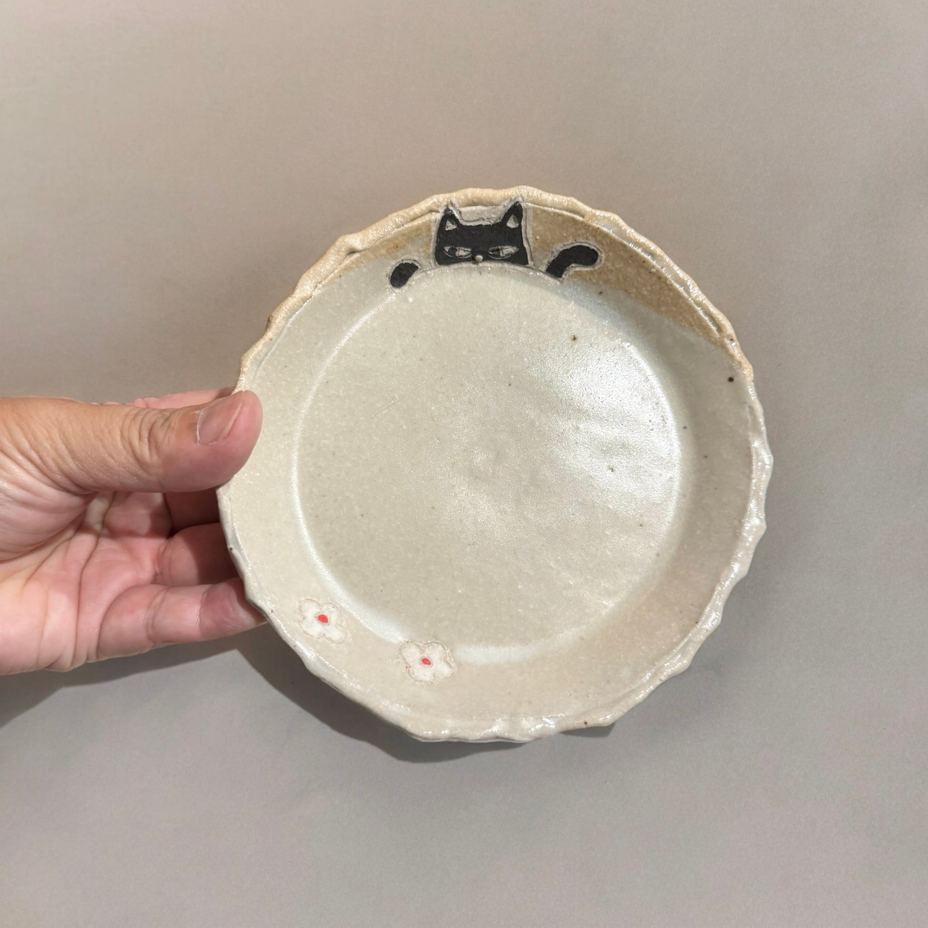 猫ミニ絵皿6枚セット皿立て付き ビンテージ 猫マニア 小皿 皿 プレート