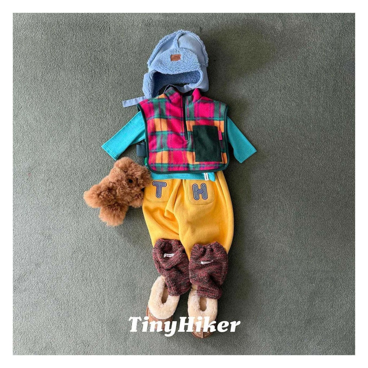 【取寄】Tiny Hiker タイニー刺繍ジョガーパンツ|冬服|韓国子供服