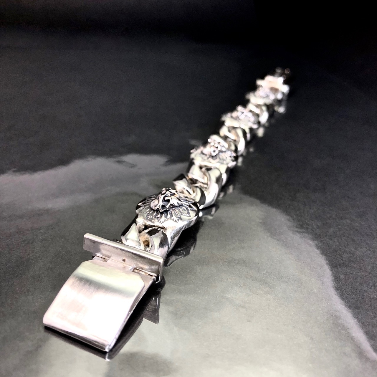 SW:HEART CHAIN BRACELET /  スタンプワークハートチェーンブレスレット