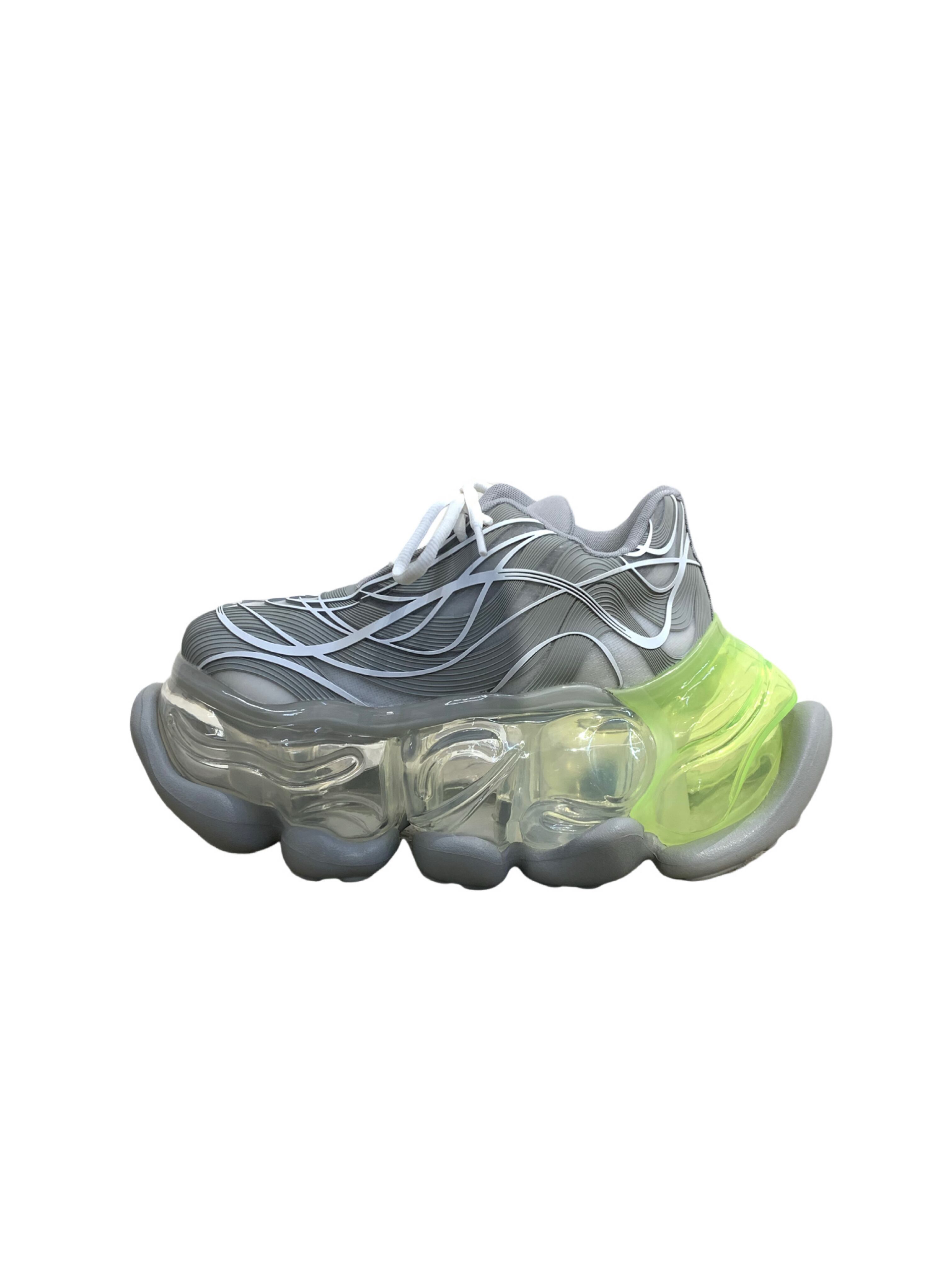 25SS】grounds SKYSCRAPER WIRE | GRAY WHITE / CLEAR NEON | IAAAM