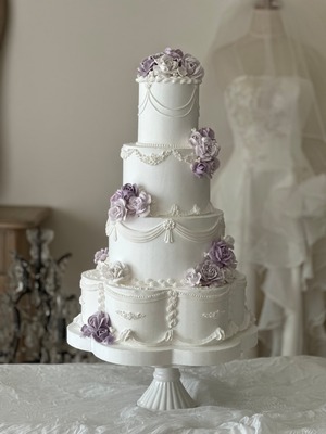 Wedding Art Cake - by Partner Artist Eriko【カート 購入不可/お問い合わせにて受付】No.131