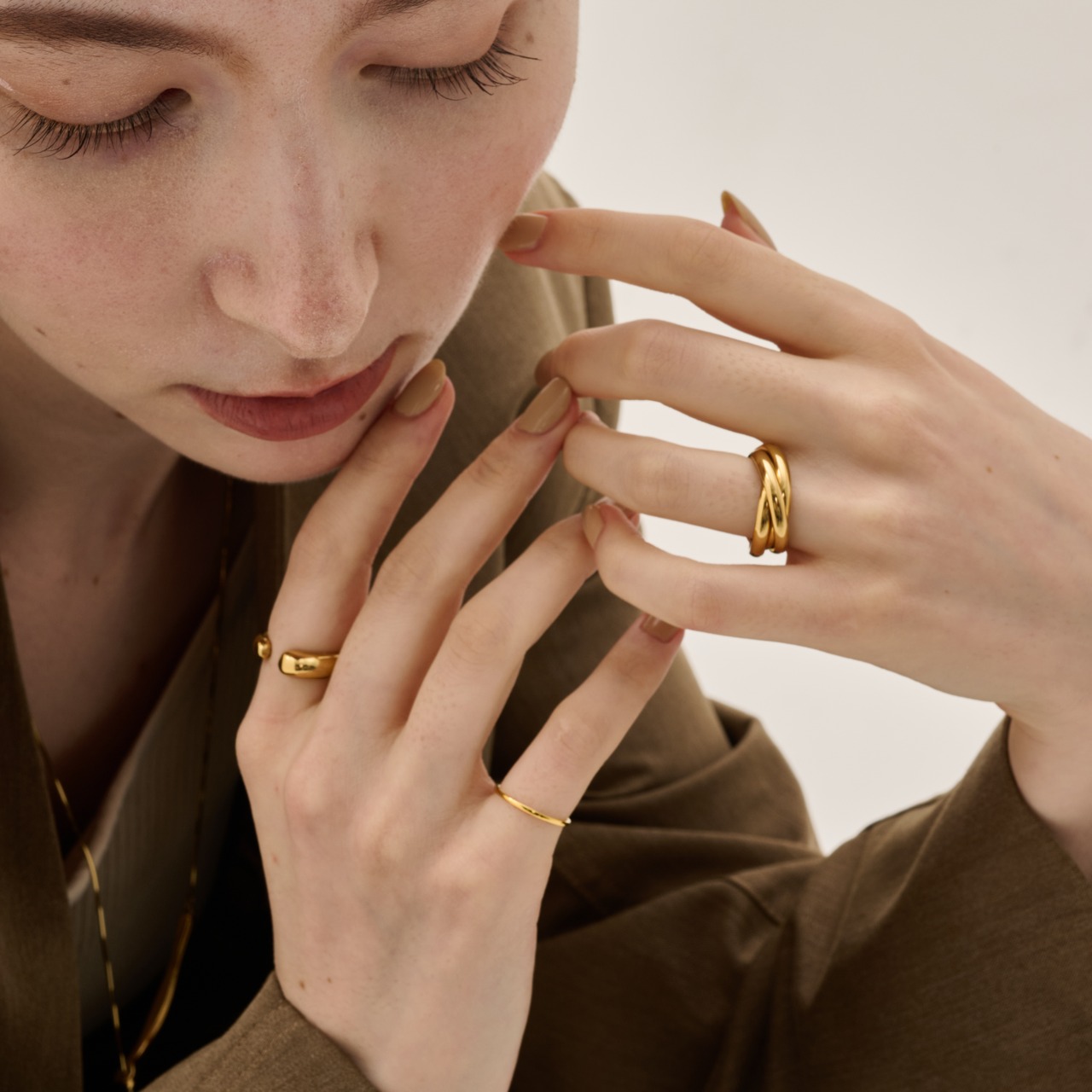 stainless triple ring SR192