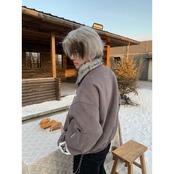 【暖かさUP】パッチファー中綿ジャケット T1999