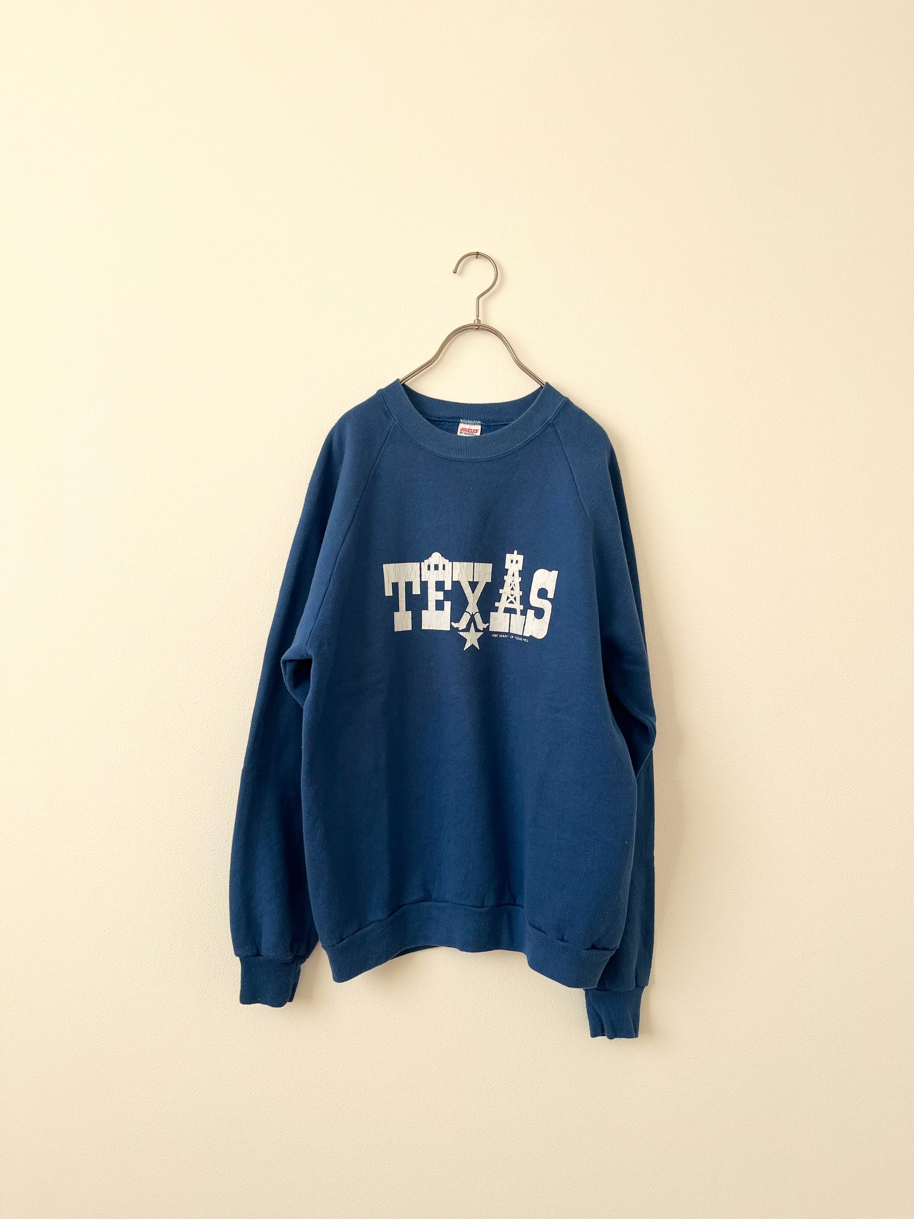 古着 80'S USA製JERZEESスウェット Texas