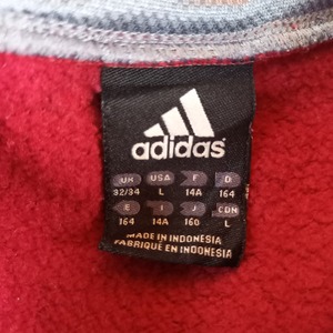 00s　アディダス　プルオーバー　スウェット　フーディー　ビッグロゴ