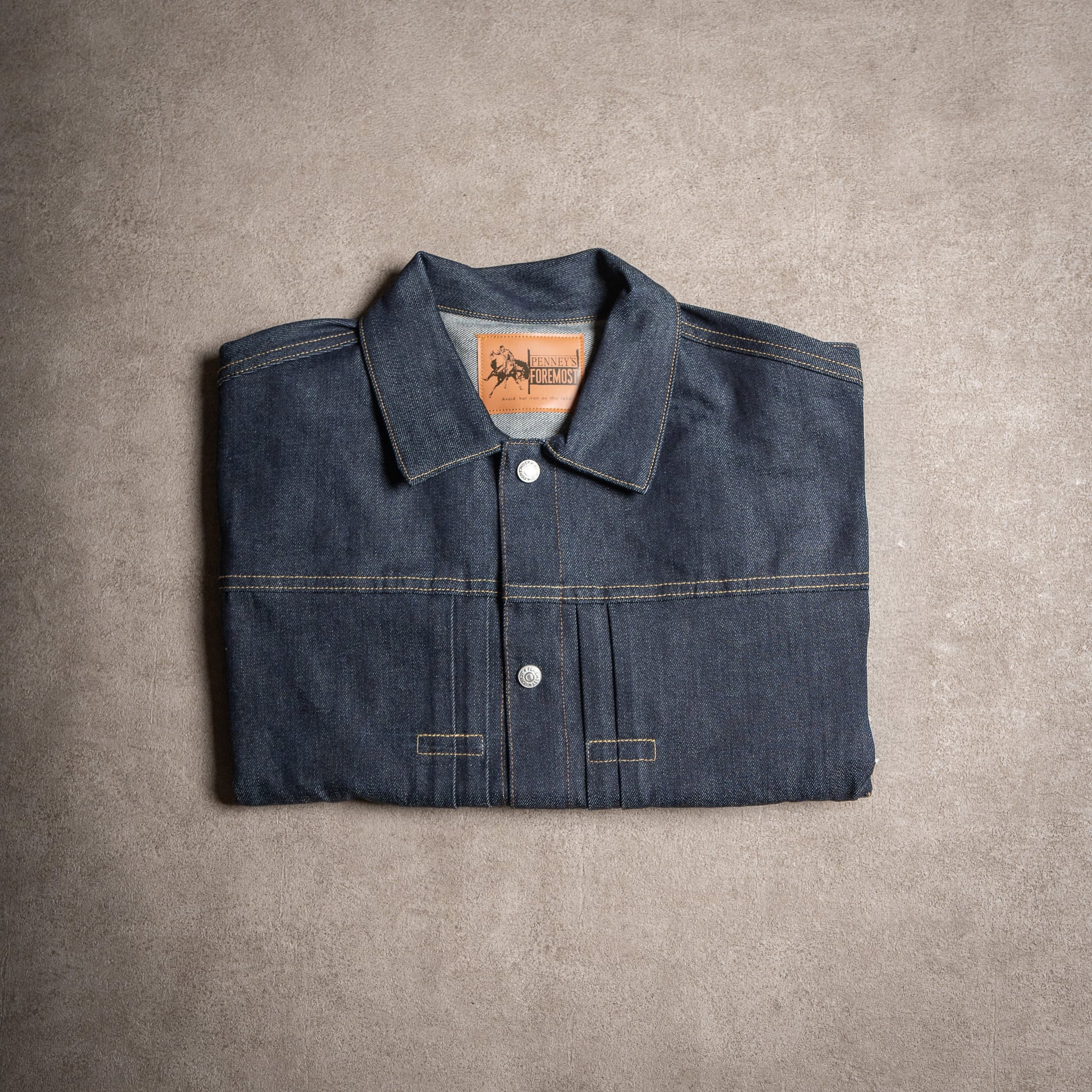 【PENNEY'S FOREMOST】Made In USA "INDIGO" Pleats Jacket 1st Rigid 新品 デニムジャケット インディゴ
