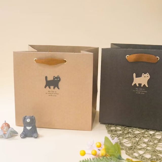 ラッピングバッグ O-CAT手提げ紙袋（中） | 猫式×台灣 台湾雑貨 猫雑貨