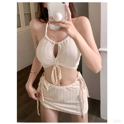 女性のためのセクシーな水着,ツーピースセット,ハイウエスト,ビーチウェア,韓国のファッション,夏 韓国系水着 セパレート水着 ワンピース水着 T240626154650_01