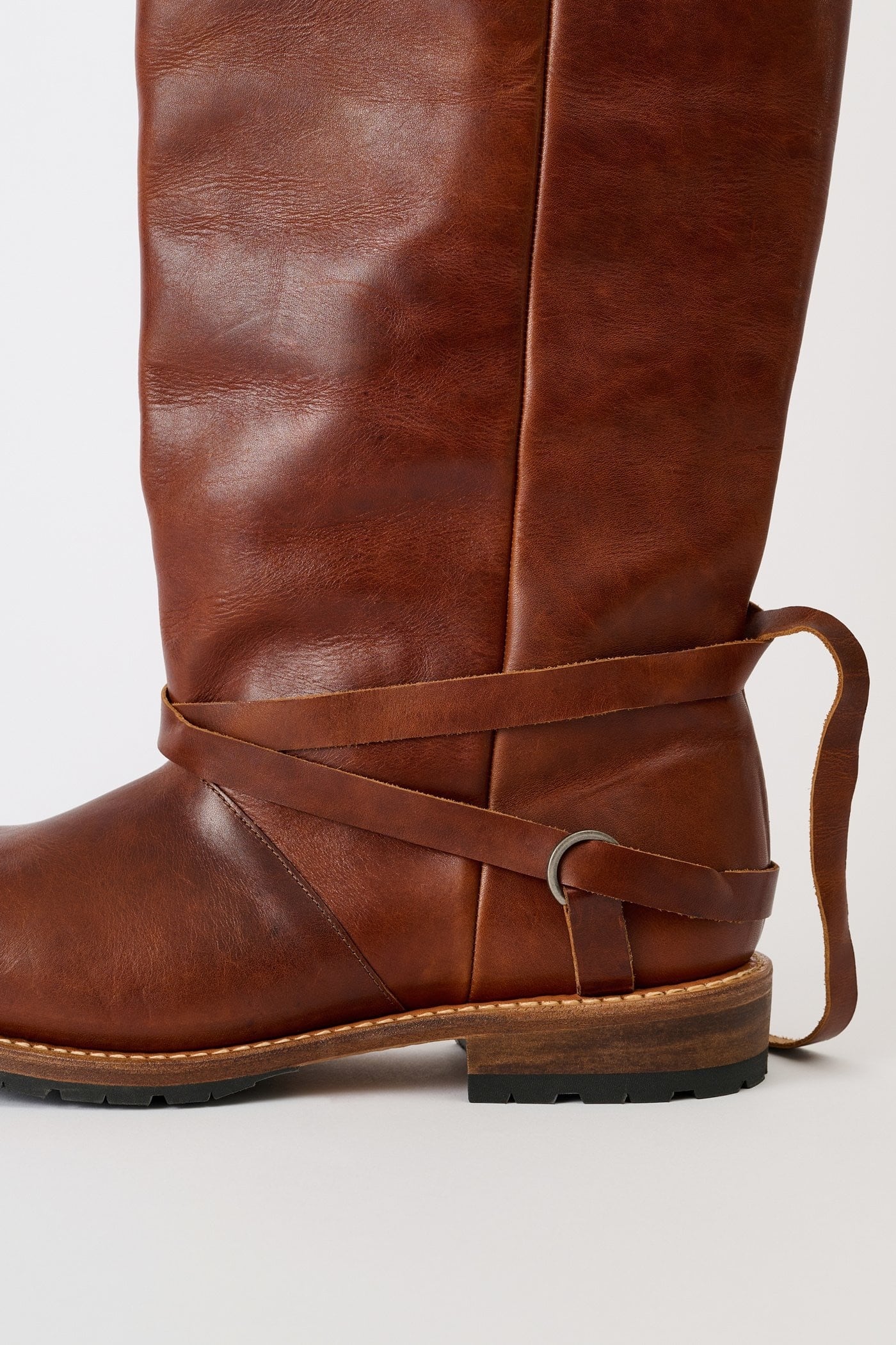 OUR LEGACY HIGH ENGINE BOOT Whiskey Rich Calfskin A2267HW | BEST