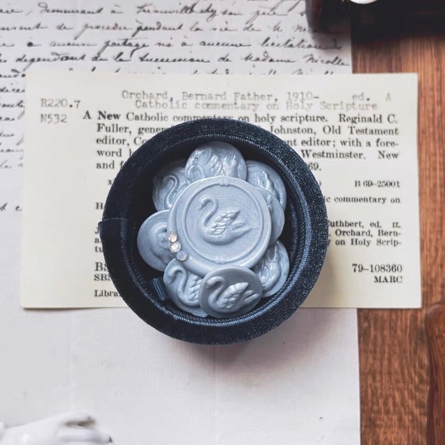 ??【異型】Wax Seal Stamp│Moonlight Rose【エンボス】