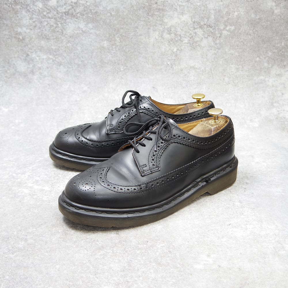 90s ENGLAND製 UK7 25.5~26㎝ Dr. Martens ウィングチップ メダリオン