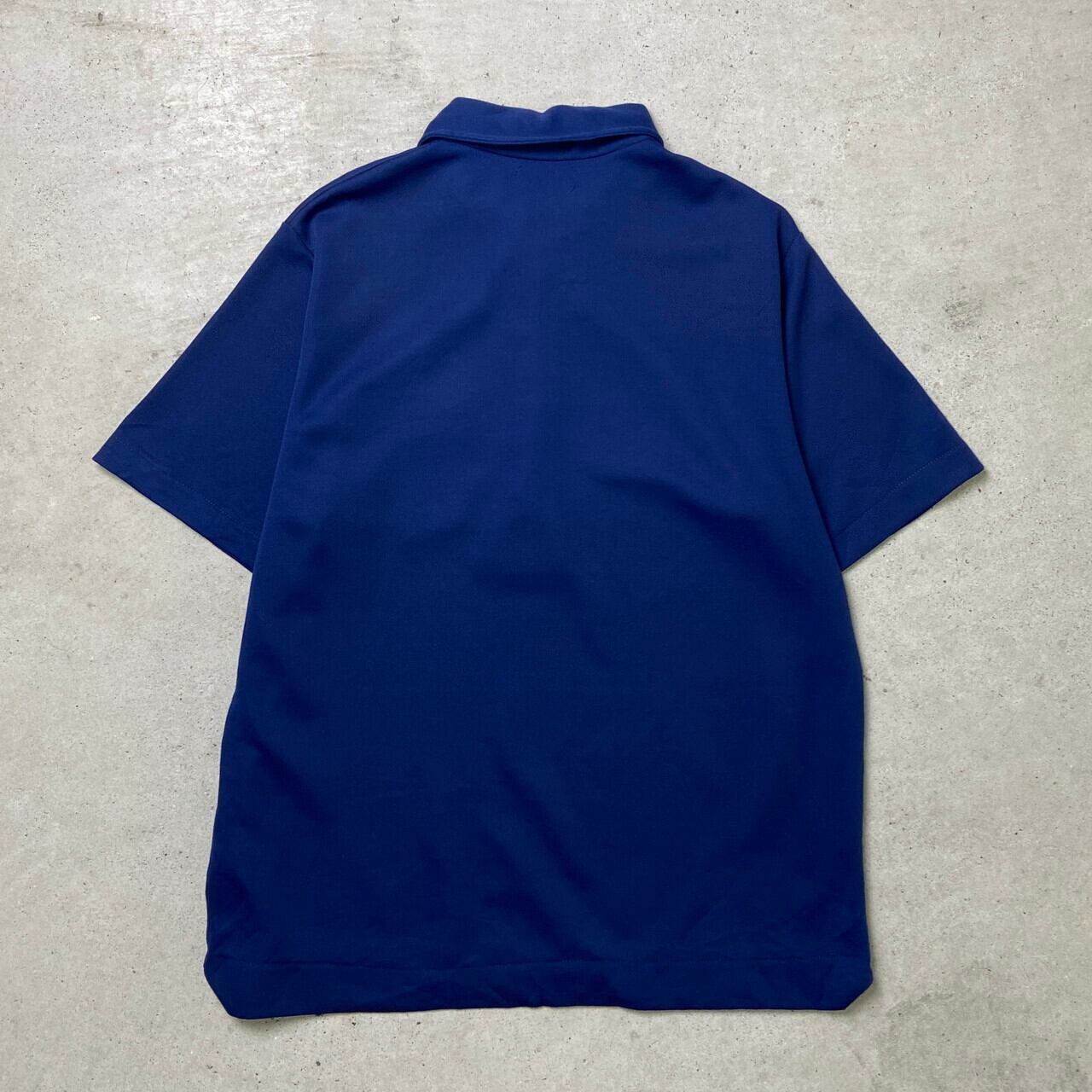 70年代 Shelfield ポロシャツ ポリエステル 襟芯 メンズL相当 古着 70s