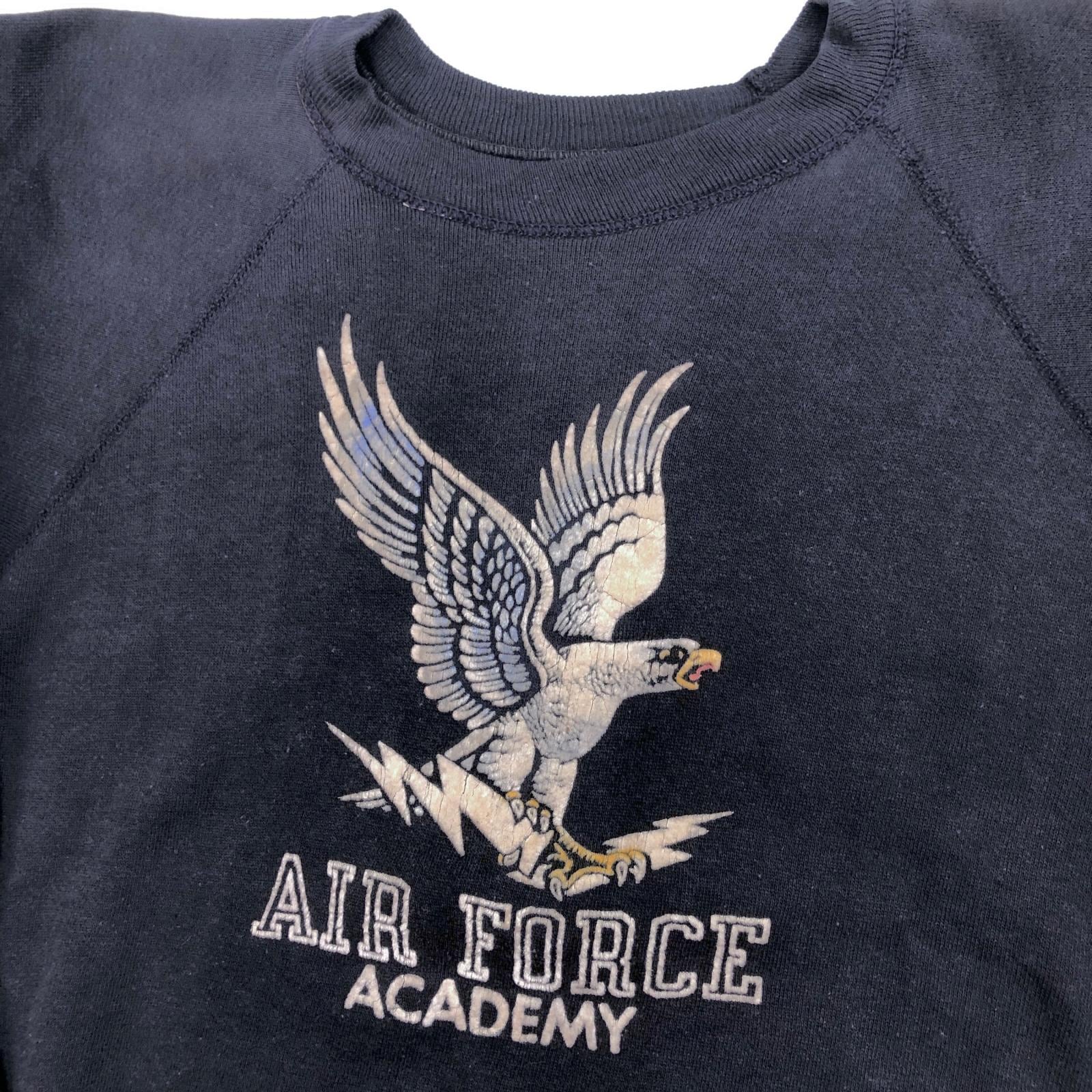 UNKNOWN AIR FORCE ACADEMY USAFA 60年代 ラグランスウェット カラー