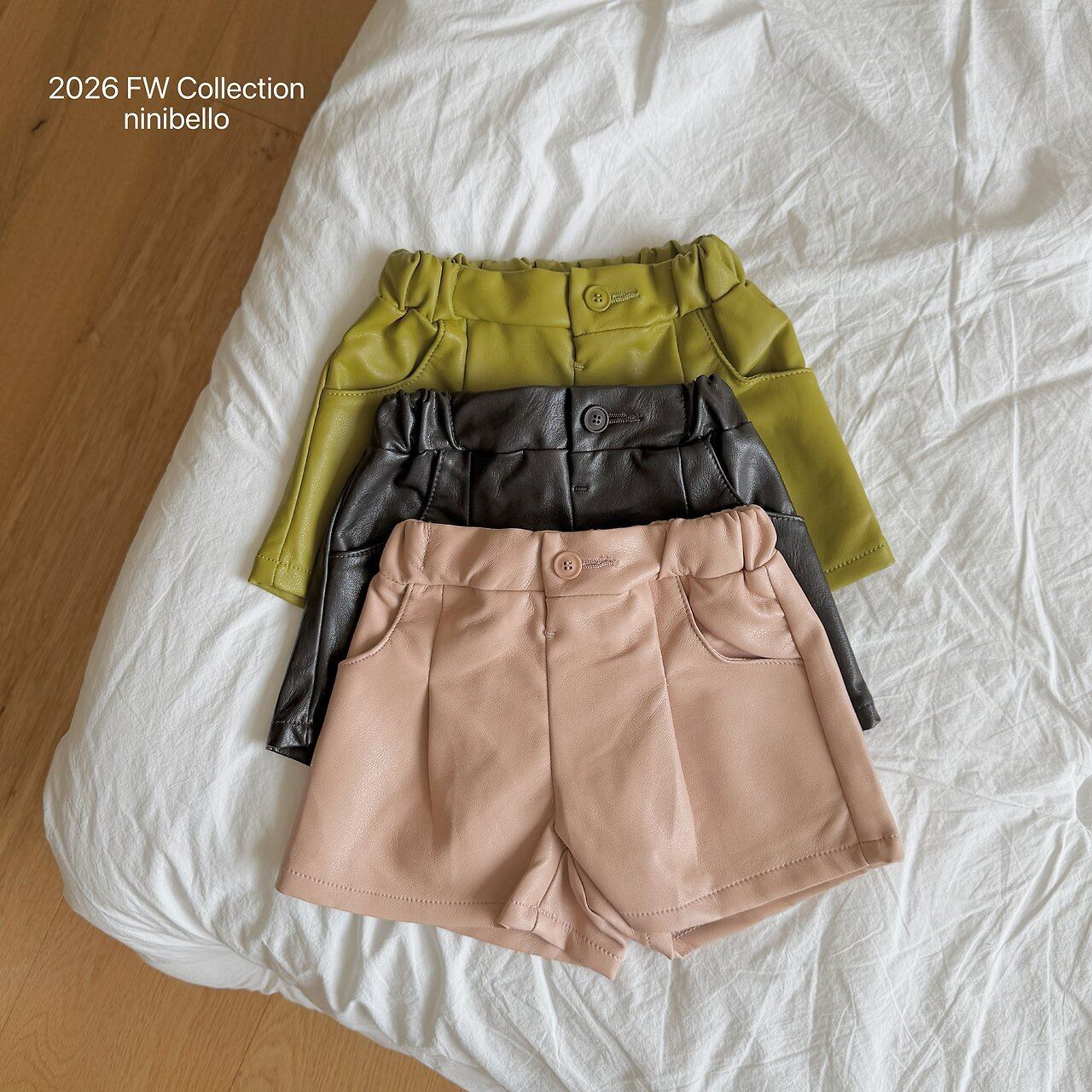 【予約】From Leather Shorts / ninibello