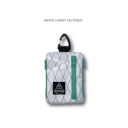 multi pouch (WHITE × MINT）