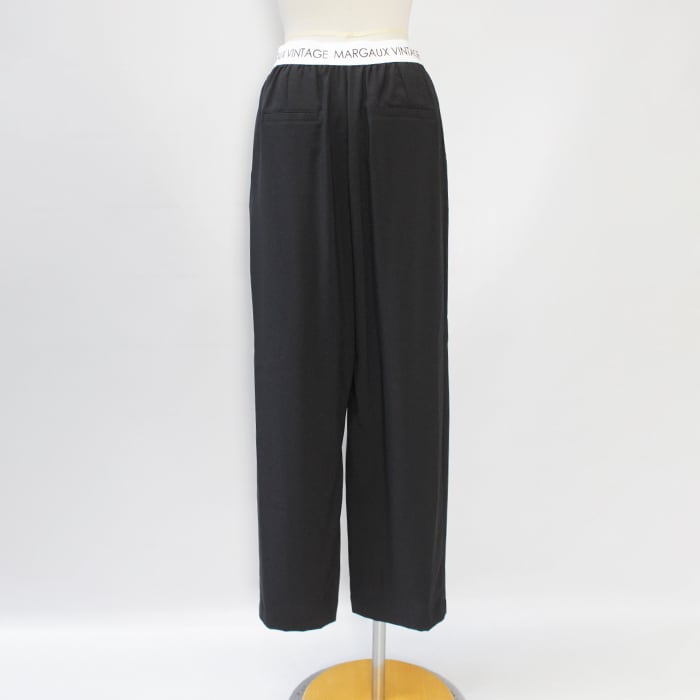 MARGAUX VINTAGE マルゴーヴィンテージ ロゴウエストゴムタックパンツ