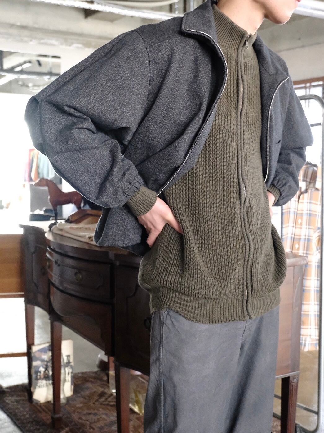 ENCOMING】 FRONT ZIP BLOUSON | THE OUR