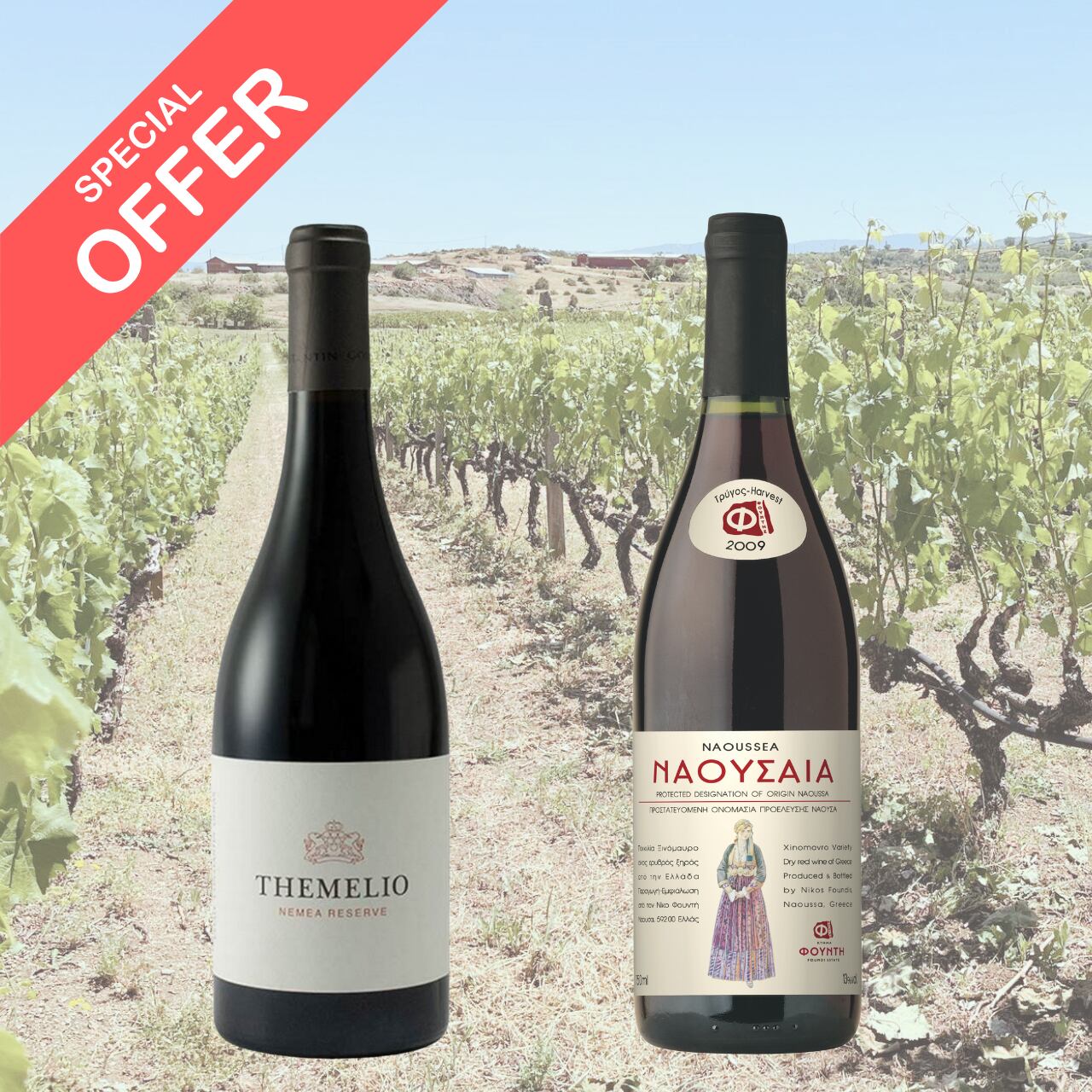 Classic Greek Red Wine Selection – Special Price