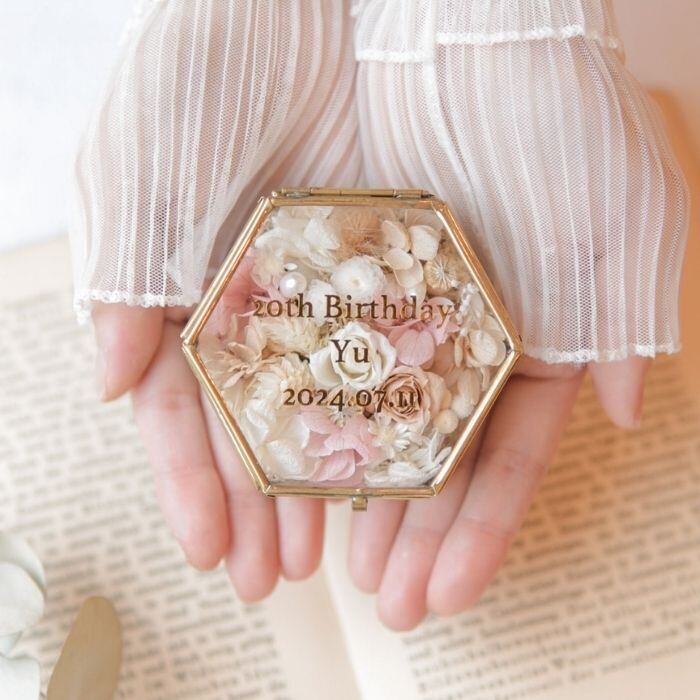 Yu(*^^*)様ご確認用＊フラワーボックス プリザーブドフラワー