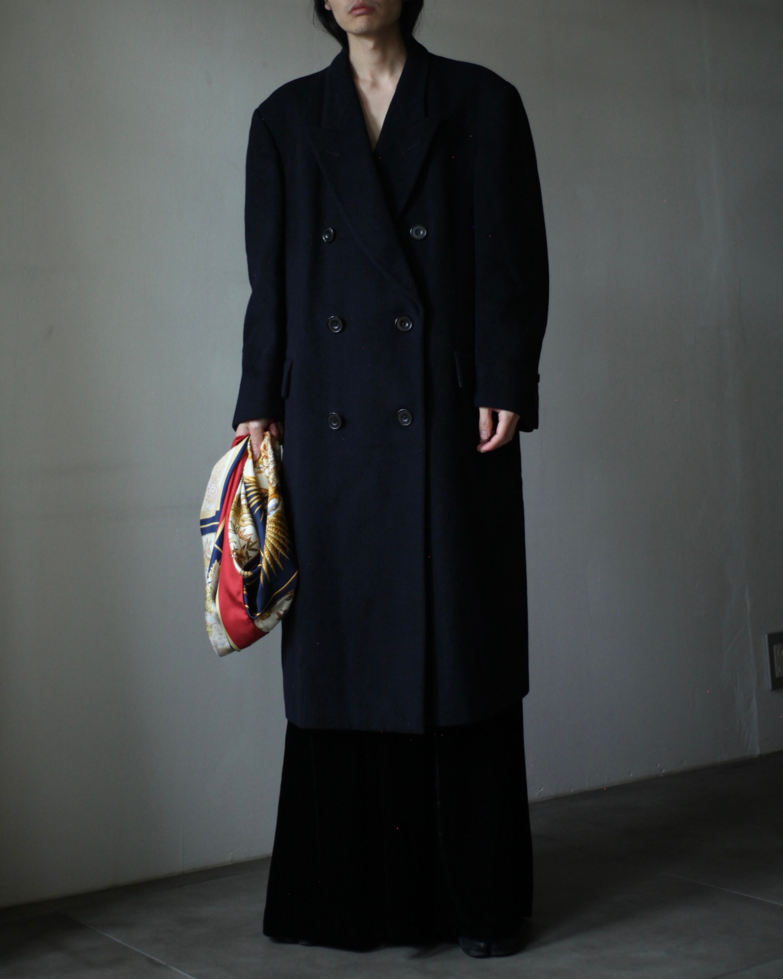 未使用】英国製Aquascutum ダブルブレスト チェスターコート 38