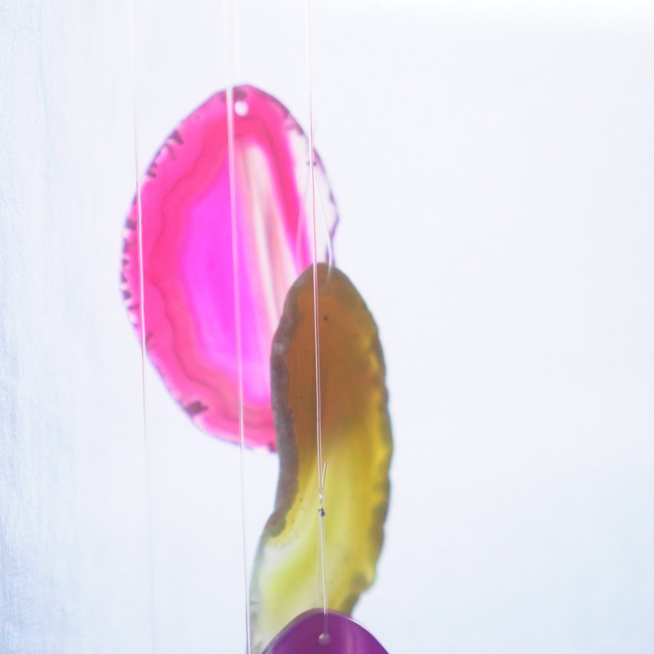 Neon Rainbow 02 - アゲートヒーリングチャイム / Agate Sun Catcher Wind Chime 1038