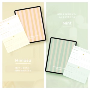 モーニング&イブニングジャーナル┊︎6色セット┊︎感謝日記┊︎マインドフルネス┊︎リンク付き