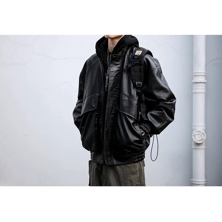 ★LOOSE BIKE WEAR STAND UP COLLAR TOP　　　A0871