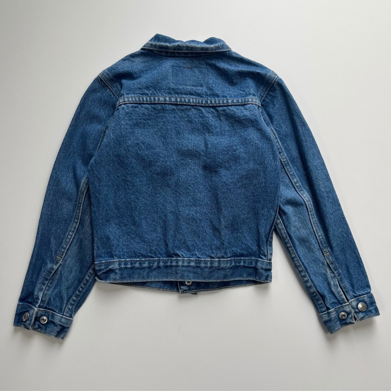 ＜VINTAGE＞Kids PLAIN POCKETS Denim Jacket 7Y (2610JK05)｜キッズ プレーンポケッツ ヴィンテージ デニムジャケット - 2