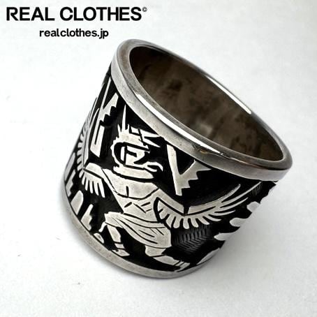 HOPI Berra Tawahongva オーバーレイ リング　21号 HOPI/ホピ族 Berra Tawahongva/ベラ・タワホングヴァ作 イーグル