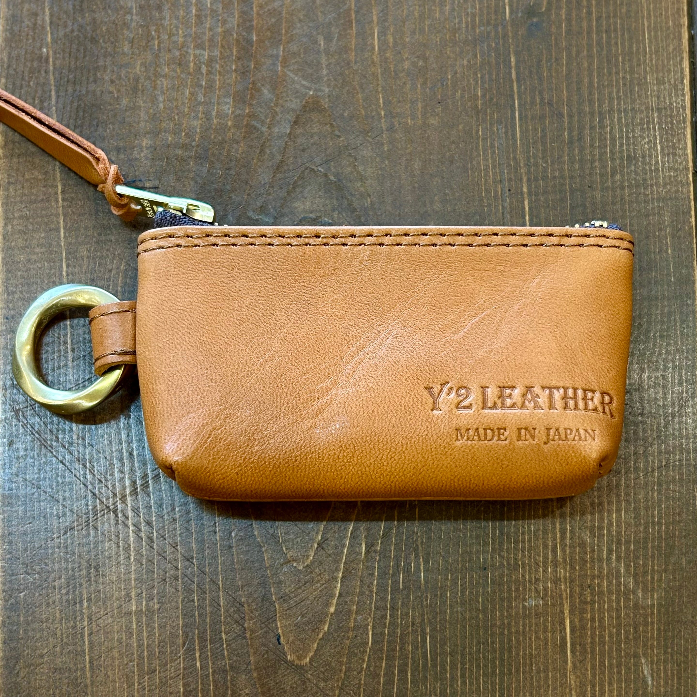 ワイツーレザー【Y'2 LEATHER】HORSE HIDE KEY POACH CAMEL