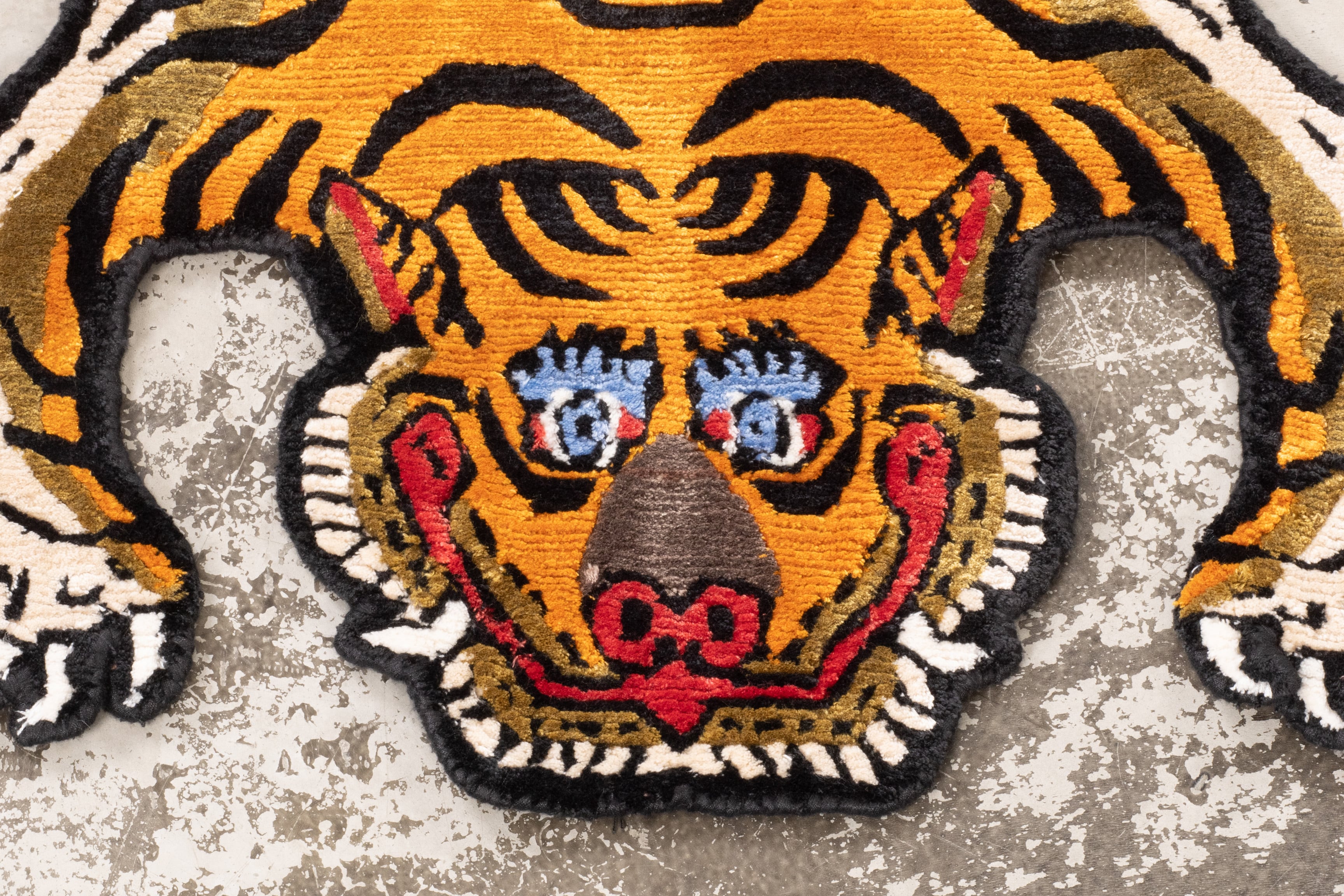 Tibetan Tiger Rug 《XSサイズ・シルク032》チベタンタイガーラグ 