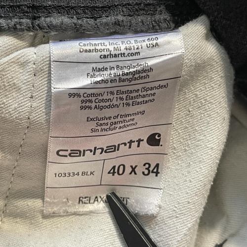 襤褸 10s ブラック ダブルニー Carhartt BLK 40×34 詳細写真11