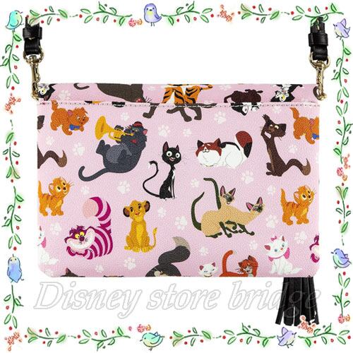 ディズニーキャッツ ショルダーバッグ Dooney&Bourke ディズニーパークス限定 ドゥーニー&バーク Disney Parkes フォールドオーバークロスボディ