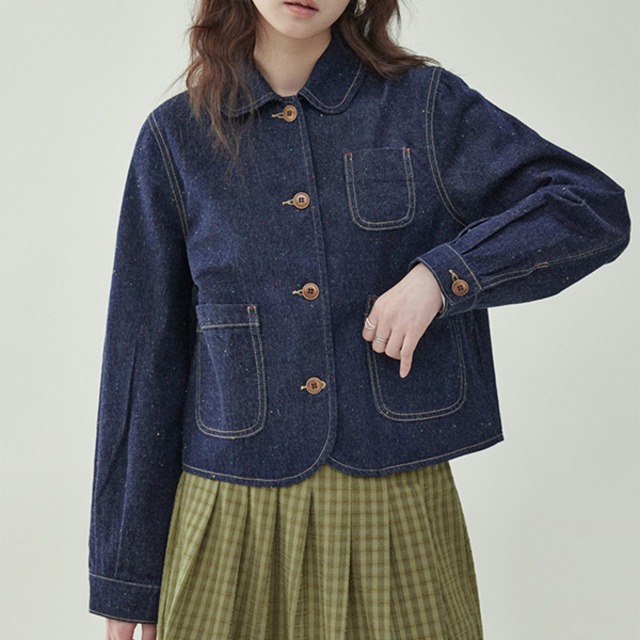 パッチポケットデニムジャケット　《Z00770》