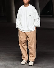パッチポケット長袖スウェットシャツ S0678