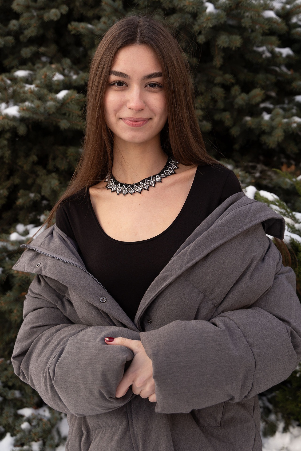 クリザ・シリャンカ シルバー/色（ウクライナ伝統手工芸・最高品質ビーズアクセサリー） - 1