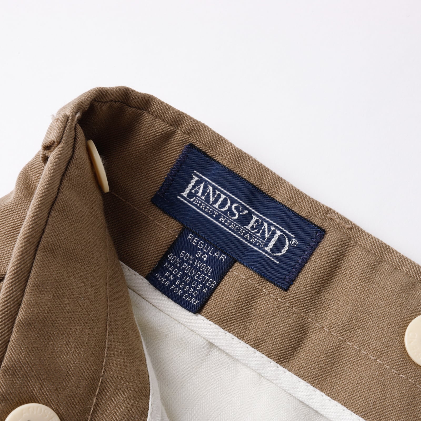 極美品】80s LAND'S END special vintage wool polyester slacks pants