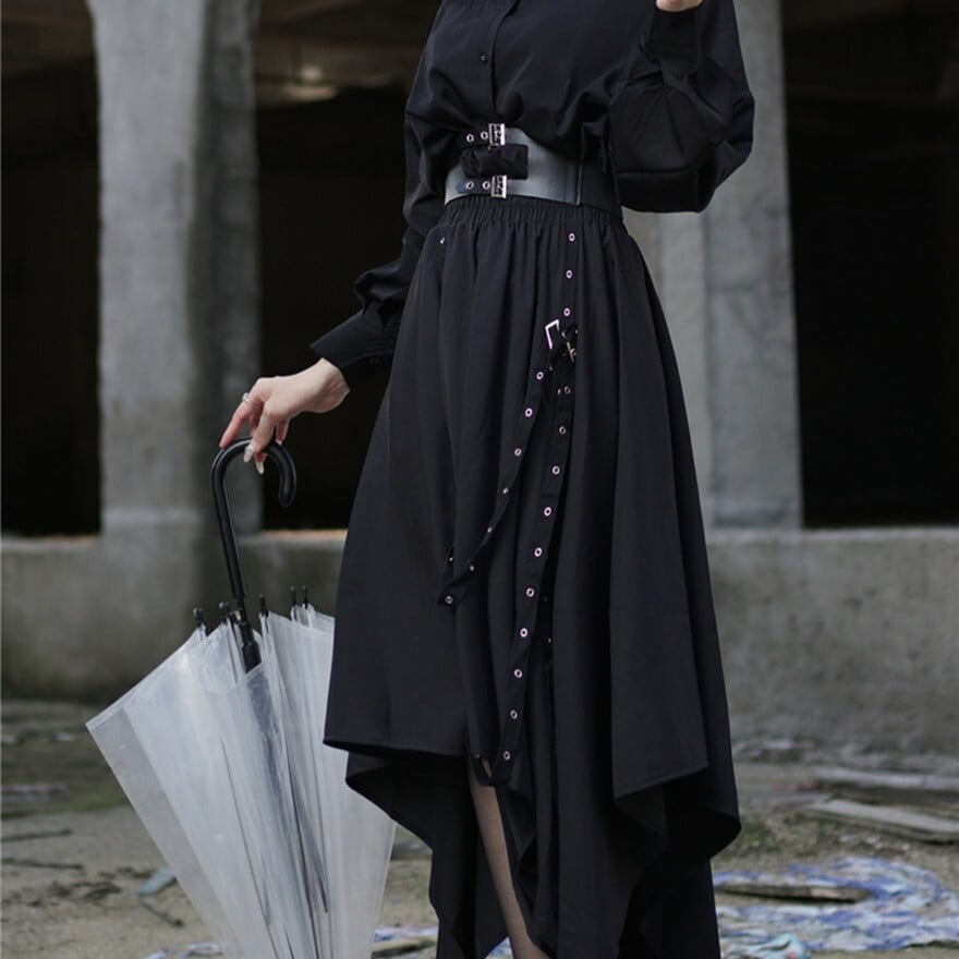 ゴスロリ通販 With U セットアップ ロングシャツ スカート