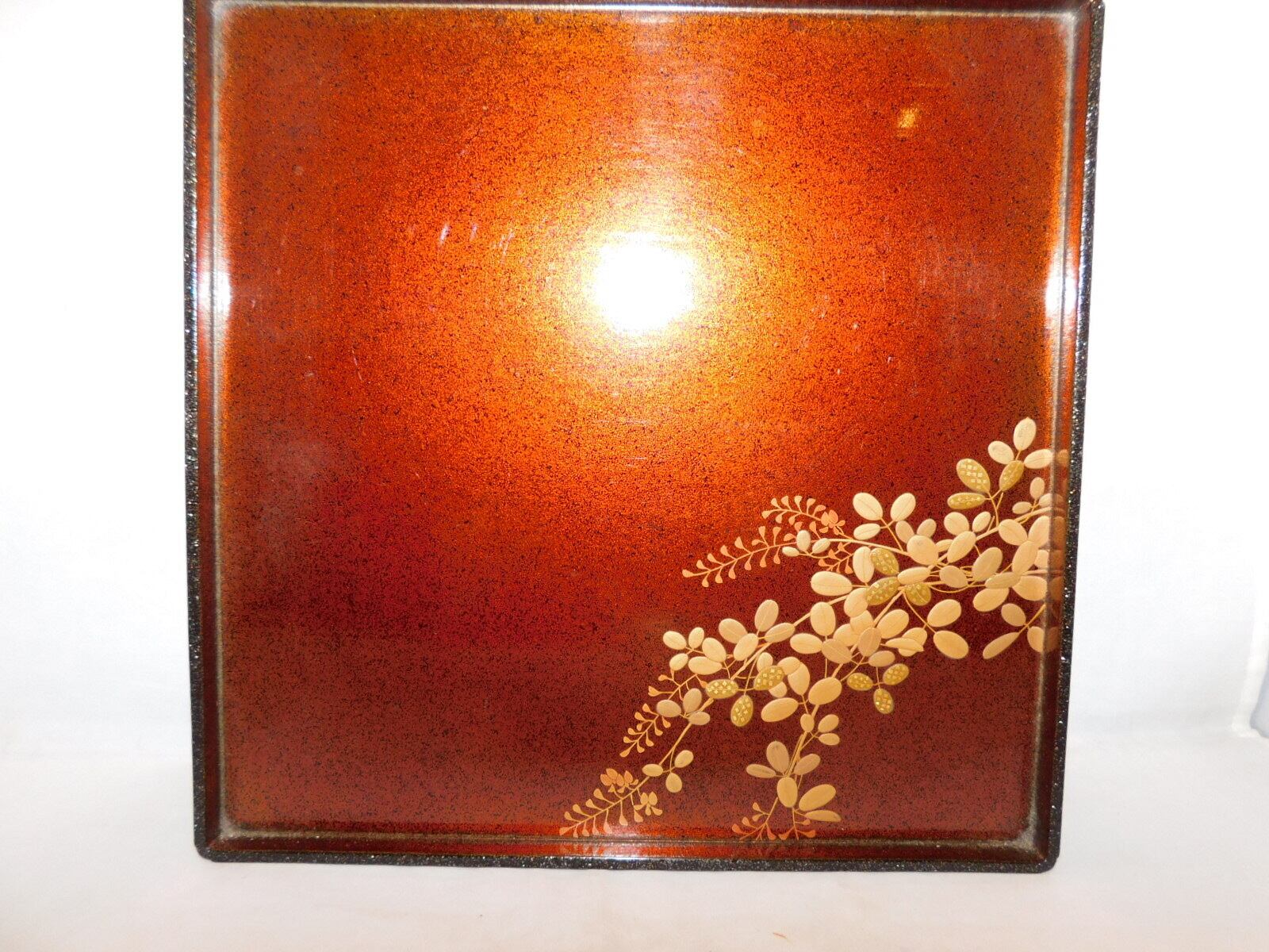 梨地漆盆 Urushi lacquer ware tray | 春夏秋冬（しき）アンティークス
