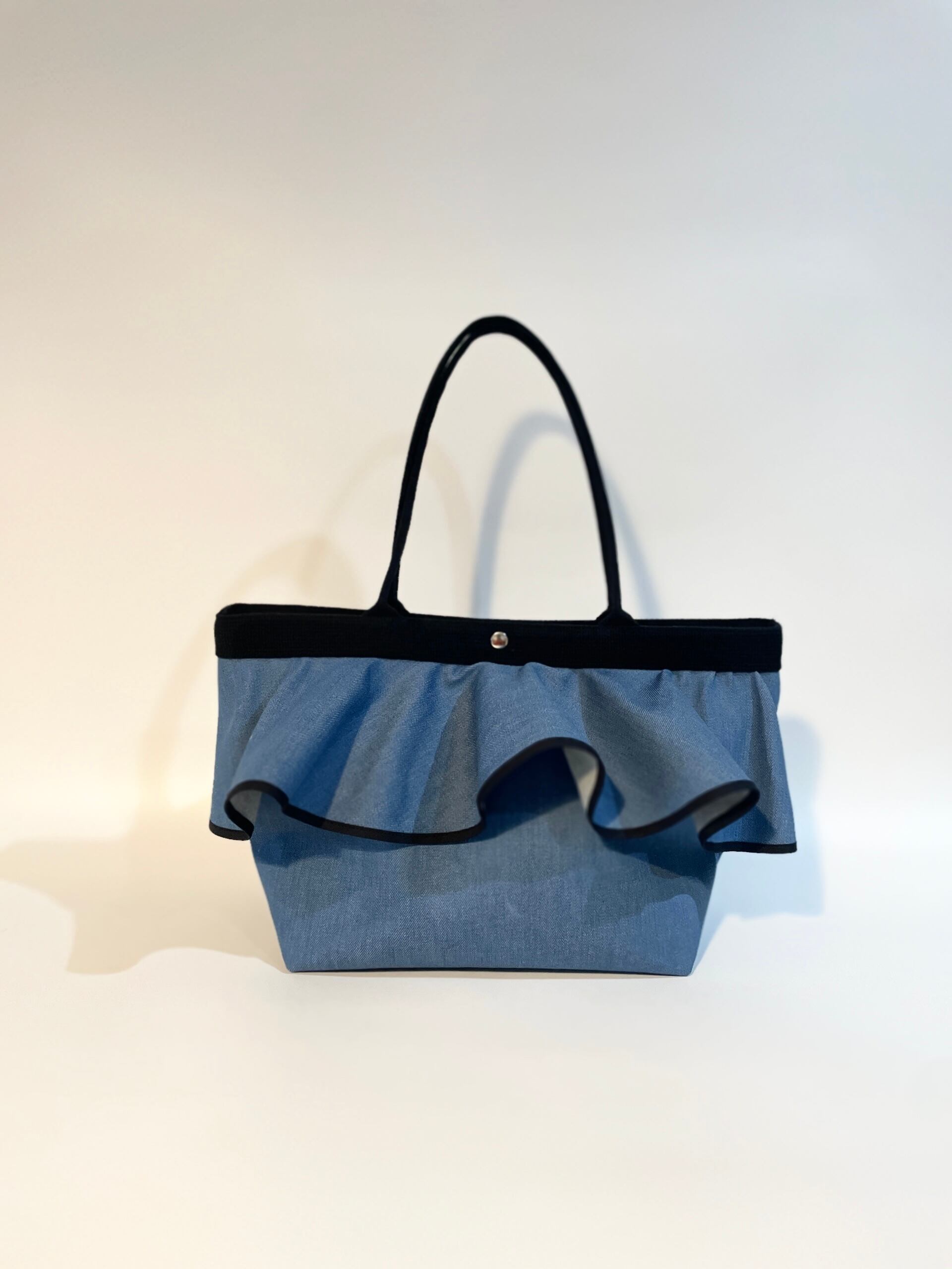 【デニムフリルトートバッグ】/6B0624